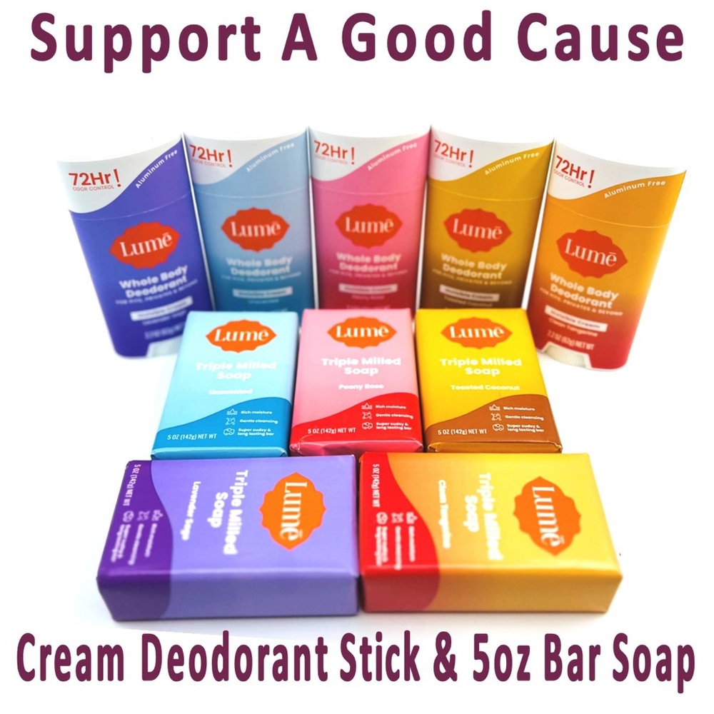 Cream Deodorant Stick & Full Size Bar Soap - Matching Scent Choose … SEALED